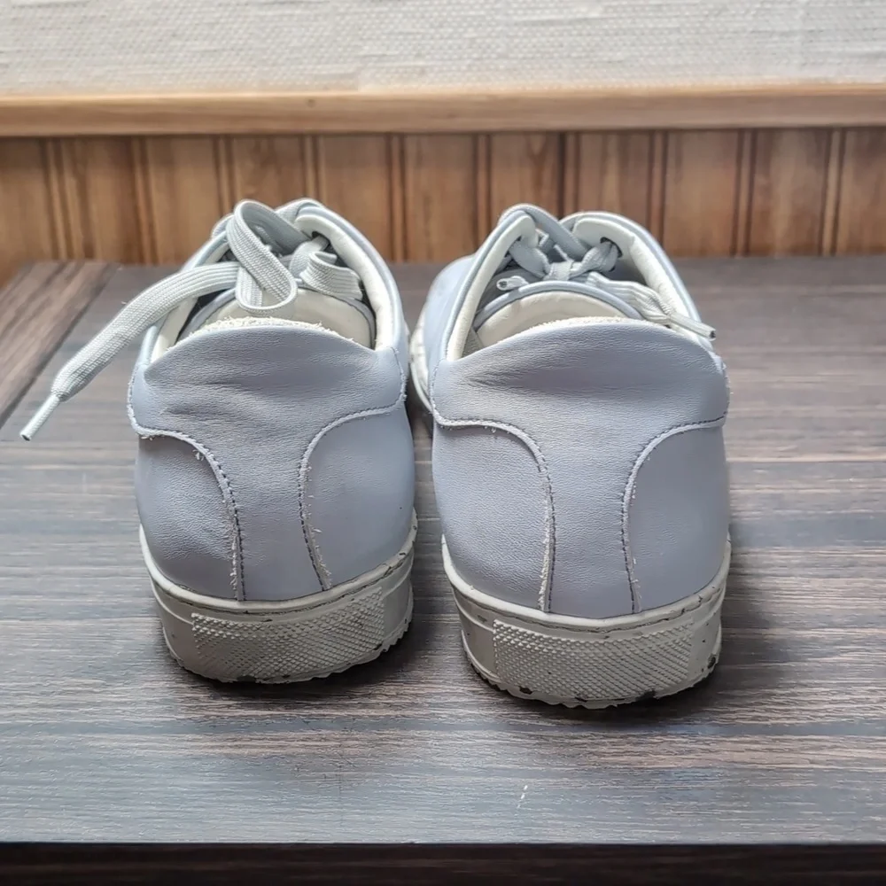New Movements HUK Limited Edition Light Blue Leather Sneaker Size EU 36 US 6